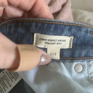 Madewell Curvy Perfect Vintage Straight Jeans
